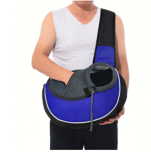 Carrying Pets Bag Outdoor Cross body Bag For Dogs and Cats, durable and breathable design for comfort.