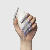 GGddsha 2025 Long Novel Design And Reusable PMMAAcrylic Press On Nails  Handmade Nails Full CoverLuxurious 3D Crystal False Nails With Box Gifts,Stellar Shine SmartPaws