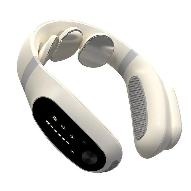 EMS Low Frequency Pulse Vibration Rechargeable Portable Massage Neck Massager SmartPaws