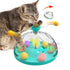 Meows Windmill Funny Cat Toys Interactive Multifunctional Turntable Pet Educational Toys With Catnip Luminous Ball Pinwheel Toys Pet Products SmartPaws