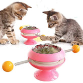 Rotatable Cat Toys Supplies With Catnip Interactive Training Toys For Cats Kitten Cat Accessories Pet Products SmartPaws