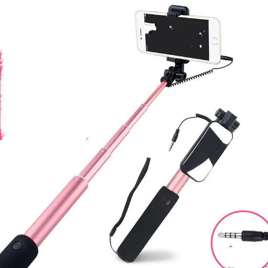 Compatible with Apple , Selfie Stick Mobile Phone Selfie Stick Aluminum Alloy - SmartPaws