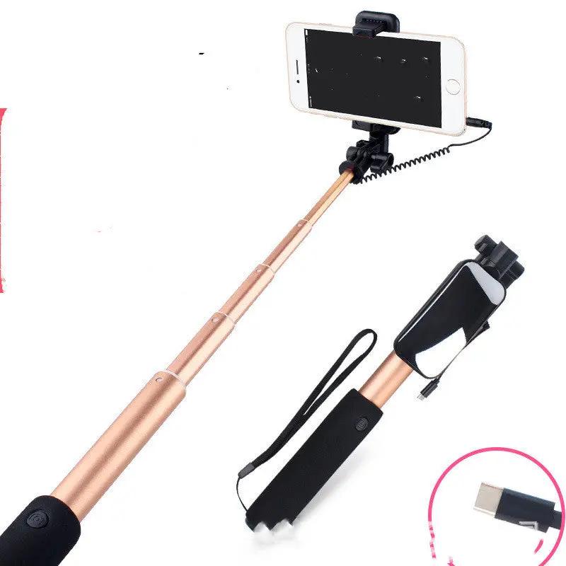 Compatible with Apple , Selfie Stick Mobile Phone Selfie Stick Aluminum Alloy - SmartPaws
