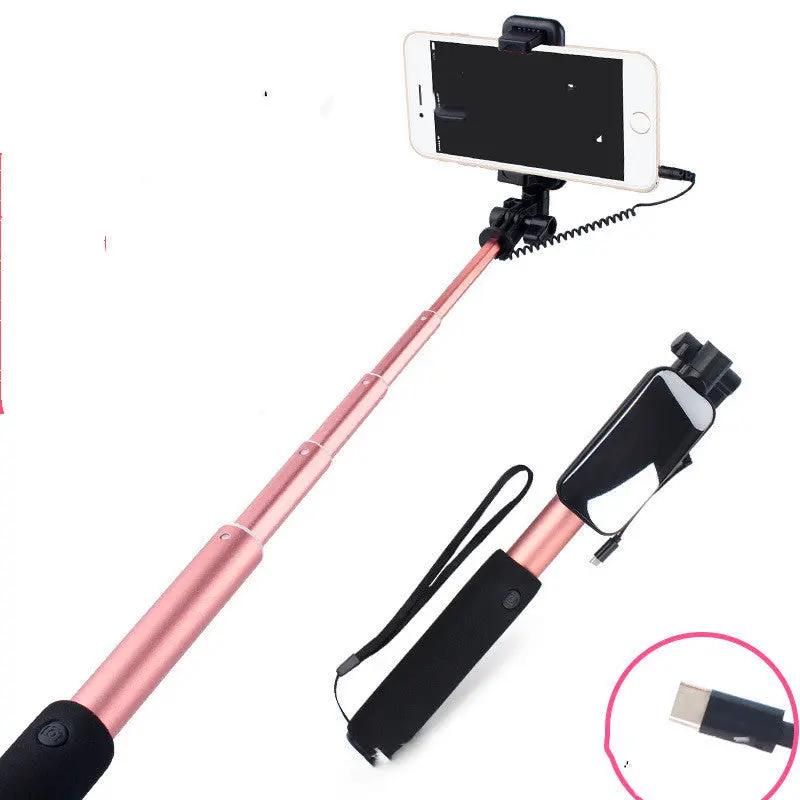 Compatible with Apple , Selfie Stick Mobile Phone Selfie Stick Aluminum Alloy - SmartPaws