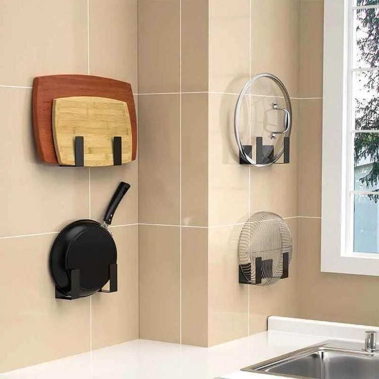 Perforation-free Wall-mounted Knife Storage Rack For Kitchen