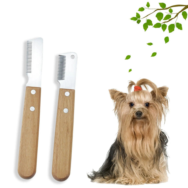 Hair Plucking Knife Pet Comb And Shaver West Highland Bull Terrier Schnauzer Terrier Dog Grooming Tools Pet Supplies SmartPaws