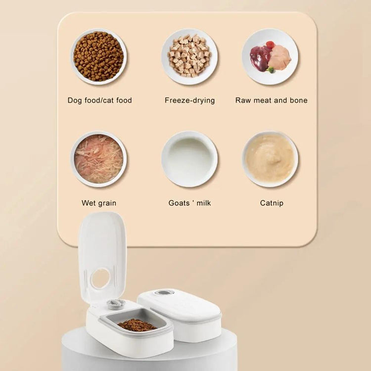 Automatic Pet Feeder Smart Food Dispenser For Cats Dogs Timer Stainless Steel Bowl Auto Dog Cat Pet Feeding Pets Supplies SmartPaws