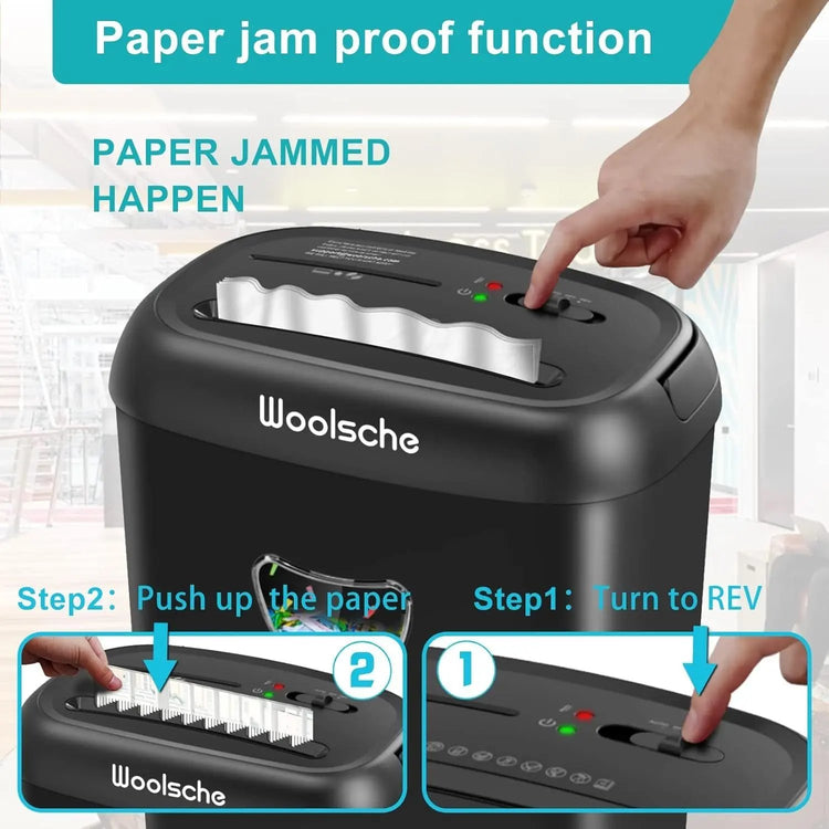 Paper Shredder, 14-Sheet Cross-Cut, 6.6 Gallon Wastebasket, P-4 Security Level, 3 Modes Design - Jam-Proof Heavy-Duty Shredder For Home And Office, FBA Shipping SmartPaws