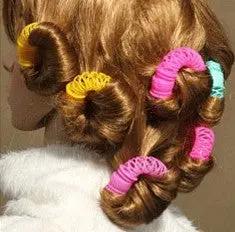 Donut Hair Rollers Magic Sticks Hair Natural Curlers Circle Spiral Plastic DIY Hair Styling Curly SmartPaws