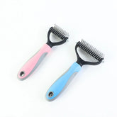 Stainless Double-sided Pet Brush Hair Removal Comb Grooming Dematting Dog Grooming Shedding Tools SmartPaws