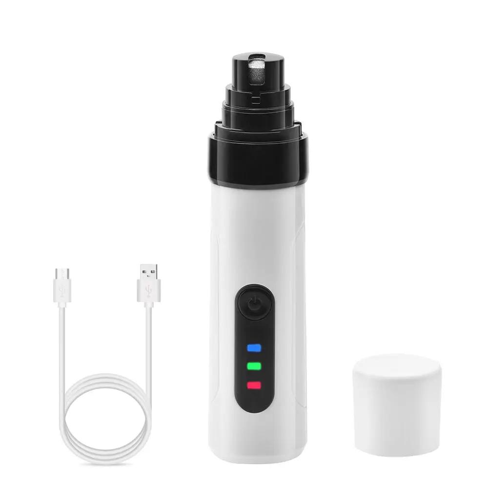 Electric Dog Nail Clippers Grinders Rechargeable USB Charging Pet Quiet Cat Paws Nail Grooming Trimmer Tools SmartPaws