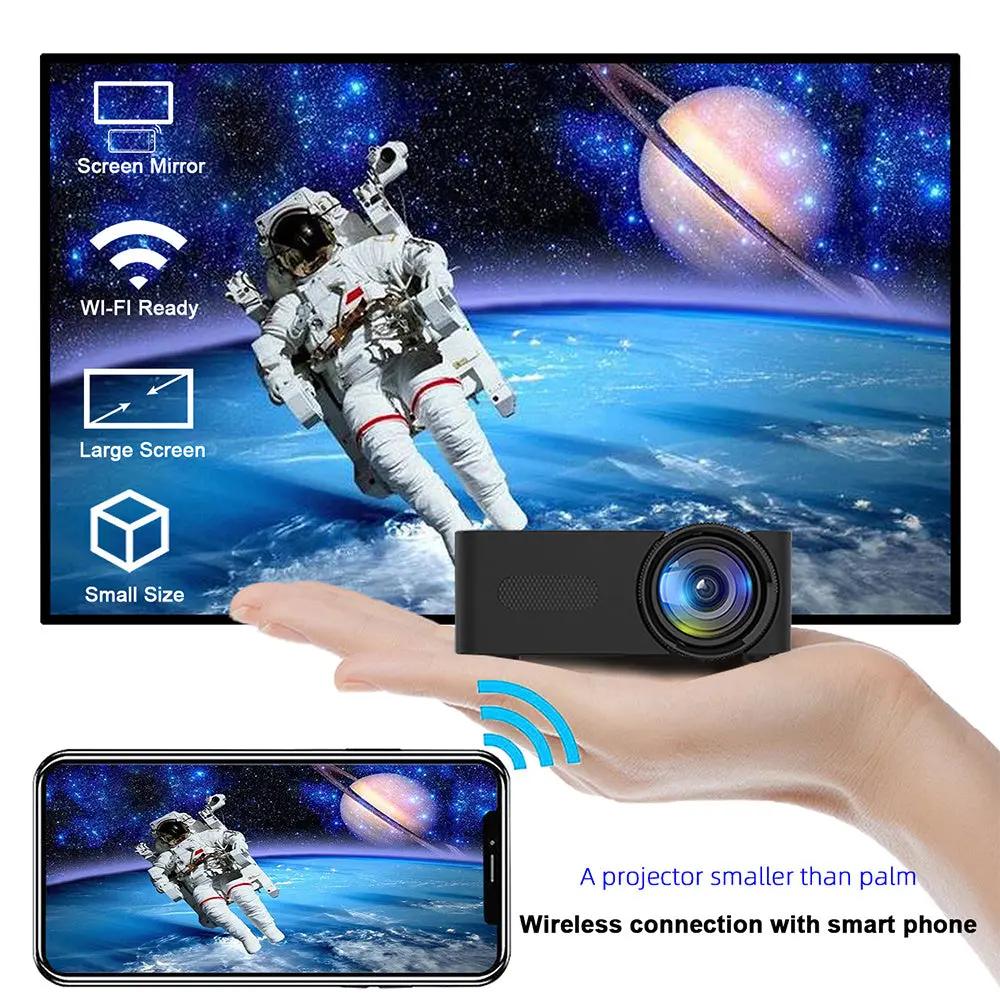 YT100 Home Mini Portable Mini Projector HD Home Wireless Mini Phone Projection SmartPaws