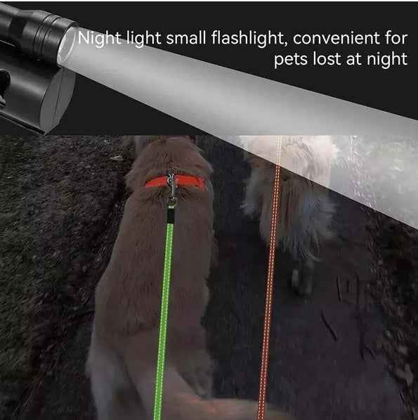 Dual Pet Leash Retractable Reflective Lead 360 Swivel Double Dog Walking Leash