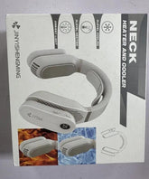 USB Portable Hanging Neck Fan Cooling Cooler Heater Heating Air Conditioner Neck Massager for Home Office, Travel SmartPaws