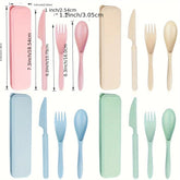 Sustainable Diet 4-Piece Eco-Friendly Cutlery Set Biodegradable Reusable SmartPaws