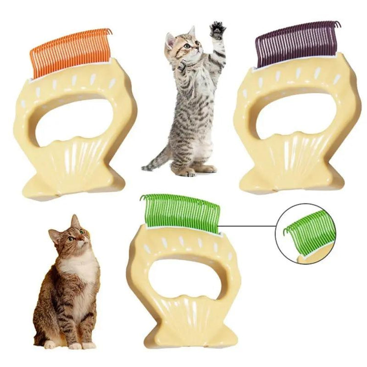 Pet Dog Cat Combs Shell Shaped Hair Remover Brush Pet Grooming Tools Dog Massage Comb Brush For Remove Pet Cat Loose Hairs SmartPaws
