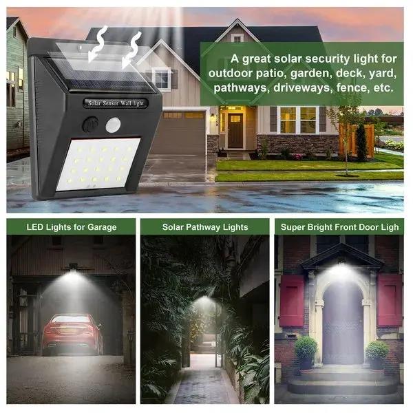 Solar Light 20 LEDs Outdoor PIR Motion Sensor Lights SmartPaws