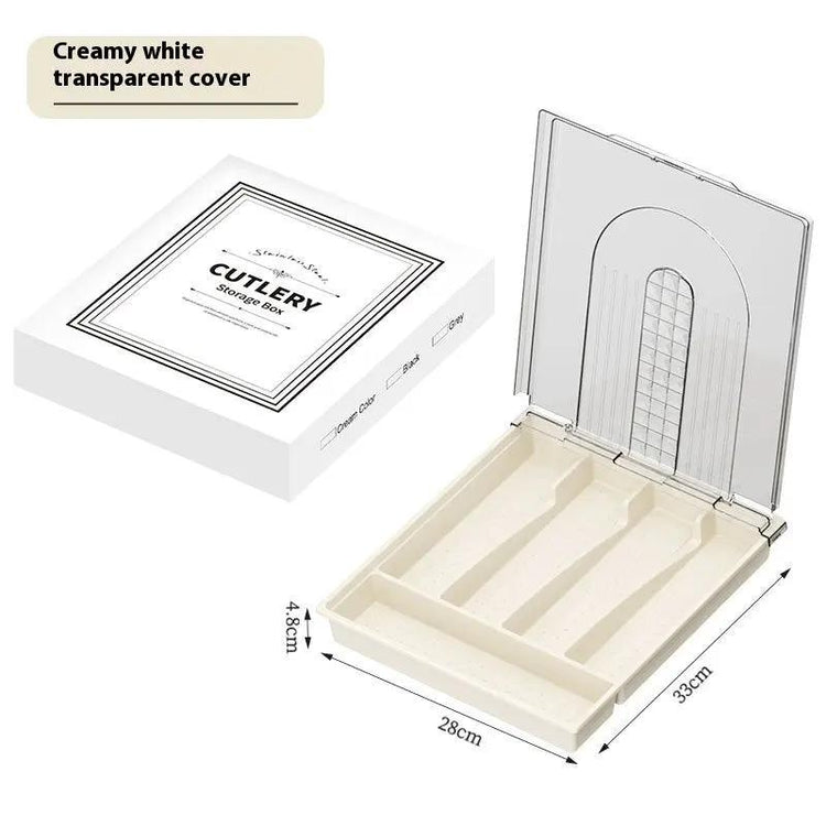 Tableware Storage Box Dustproof With Cover Kitchen Gadgets SmartPaws