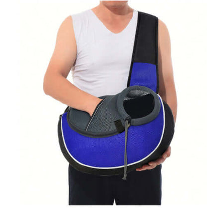 Carrying Pets Bag Outdoor Cross body Bag For Dogs and Cats, durable and breathable design for comfort.