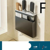 Perforation-free Wall-mounted Knife Storage Rack For Kitchen