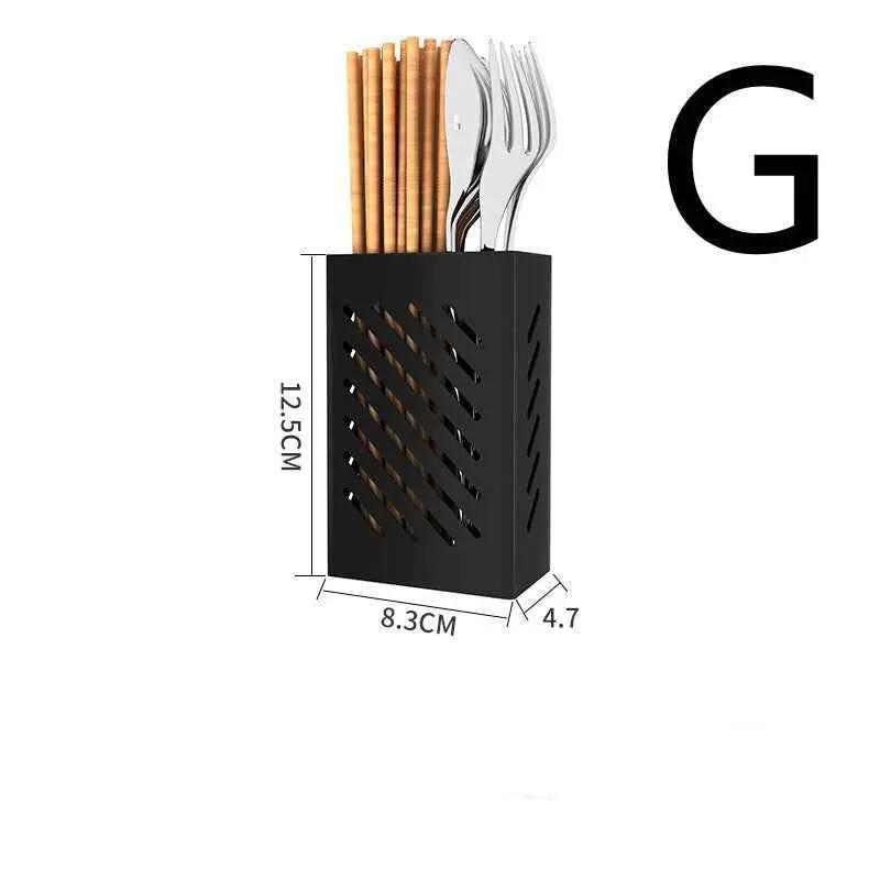Perforation-free Wall-mounted Knife Storage Rack For Kitchen