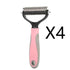 Stainless Double-sided Pet Brush Hair Removal Comb Grooming Dematting Dog Grooming Shedding Tools SmartPaws
