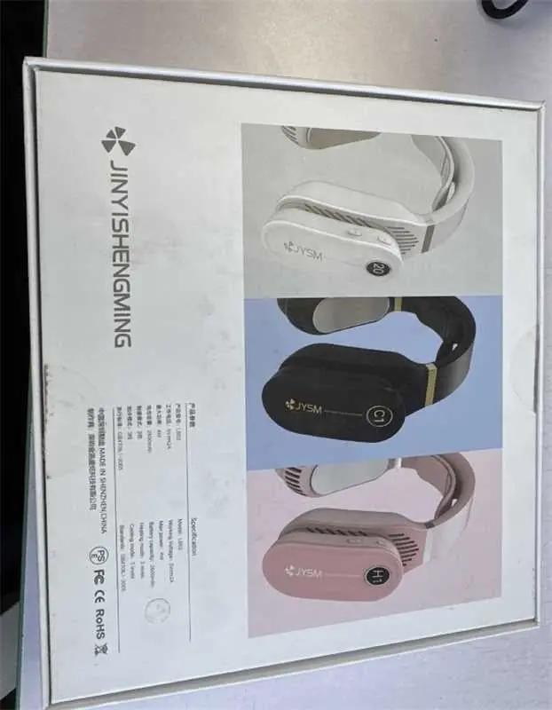 USB Portable Hanging Neck Fan Cooling Cooler Heater Heating Air Conditioner Neck Massager for Home Office, Travel SmartPaws