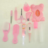 Roadfisher Newborn Baby Care Kits Nose Cleaner Feeder Earpick Tools Grooming Bag Set Nail Clipper Tooth Hair Brush Comb Scissor SmartPaws