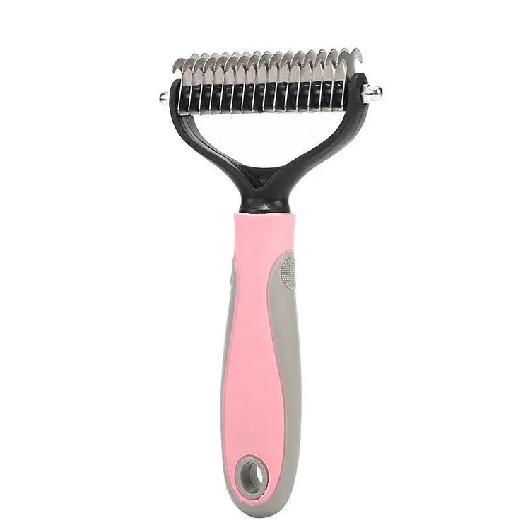 Stainless Double-sided Pet Brush Hair Removal Comb Grooming Dematting Dog Grooming Shedding Tools SmartPaws