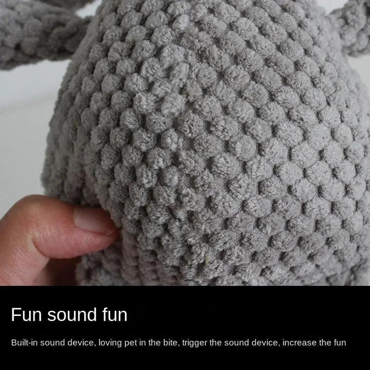 Dog Plush Toys Pet Squeaky Animal CuteShape Toy Dog Bite-Resistant Clean Teeth Chew Toy Pet Supplies Interactive Toys SmartPaws