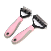 Stainless Double-sided Pet Brush Hair Removal Comb Grooming Dematting Dog Grooming Shedding Tools SmartPaws