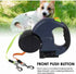 Dual Pet Leash Retractable Reflective Lead 360 Swivel Double Dog Walking Leash