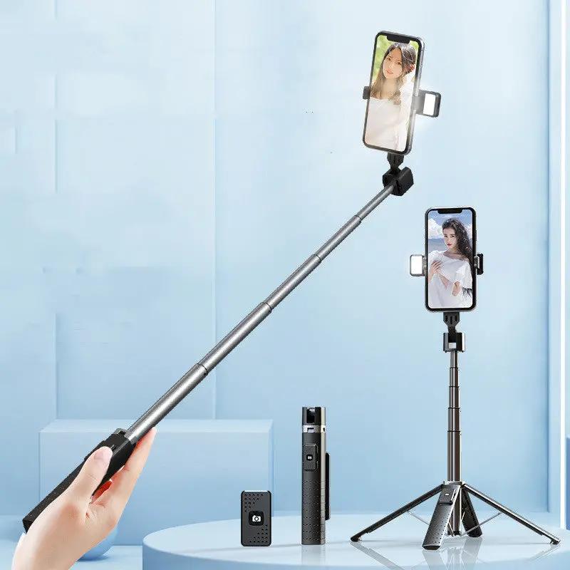 Quadrupod Double Fill Light Mobile Phone Bluetooth-compatible Selfie Stick - SmartPaws