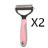 Stainless Double-sided Pet Brush Hair Removal Comb Grooming Dematting Dog Grooming Shedding Tools SmartPaws