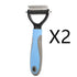Stainless Double-sided Pet Brush Hair Removal Comb Grooming Dematting Dog Grooming Shedding Tools SmartPaws