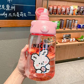 Summer Super Cute Water Cup Straw Cup Student Water Bottle Portable SmartPaws