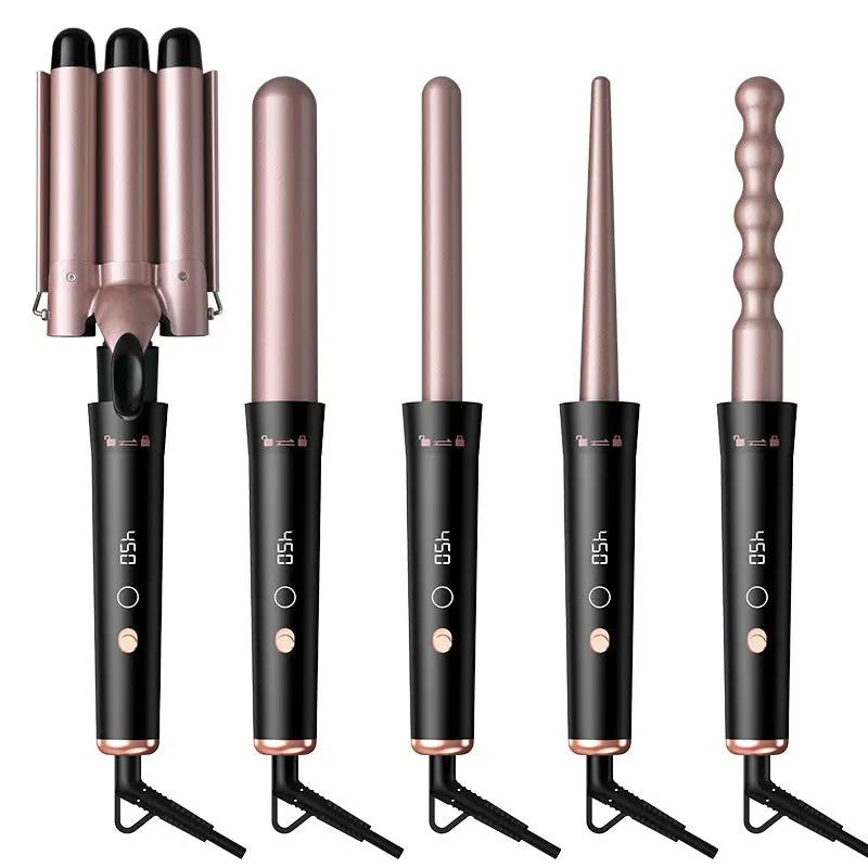 Five-in-one Tube Replacement Hair Curler Does Not Hurt Hair Negative Ion Multifunction Curlers - SmartPaws