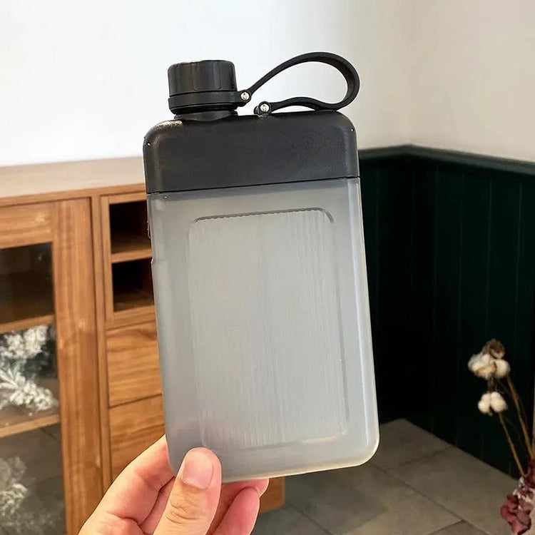 Portable Pocket Water Bottle Creative Flat Sports Bottle Simple SmartPaws
