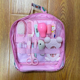 Roadfisher Newborn Baby Care Kits Nose Cleaner Feeder Earpick Tools Grooming Bag Set Nail Clipper Tooth Hair Brush Comb Scissor SmartPaws