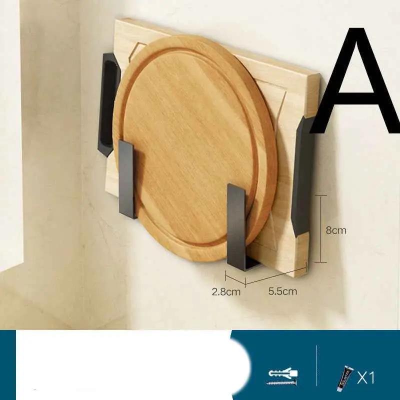 Perforation-free Wall-mounted Knife Storage Rack For Kitchen