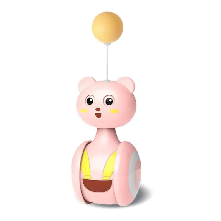 Cat Interactive Feather Toys Pet Bumbler Funny Toy Interactive Cats Toys Cat Rolling Teaser Feather Wand Toys Rotating Ball SmartPaws