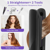 Steam Straighteners For Hair, Professional Salon Titanium Vapor Straightening Irons, High-end Salon Water Light Steam Flat Iron 24 Hour Anti-frizz Make Hair Smooth And Adds Shine SmartPaws